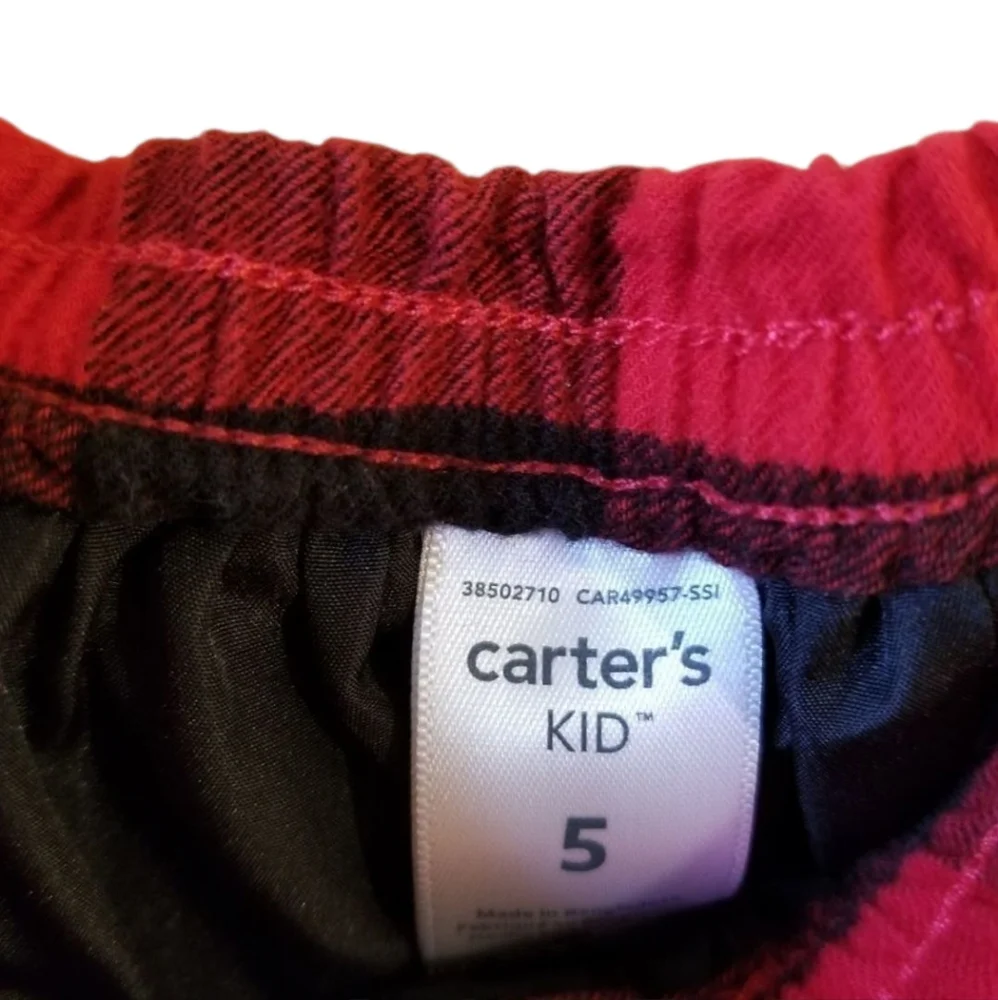 Little Girls Buffalo‎ Plaid Skirt Black and Red Lined Size 5